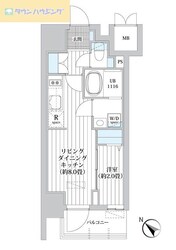 レフィールオーブ南行徳駅前の物件間取画像